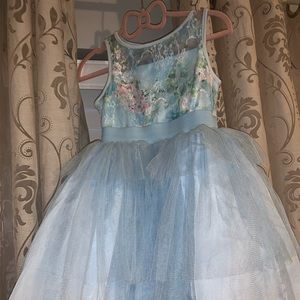 Girls Marmellata Light Blue Tutu Dress - Size 4